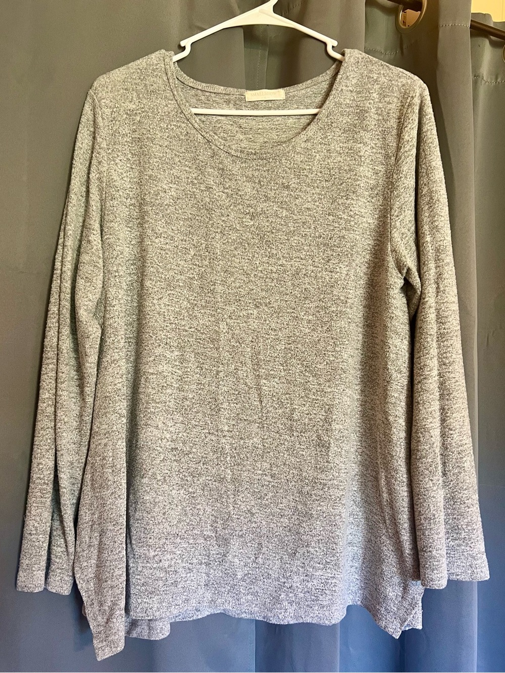 Women's Crewneck Lightweight Gray Sweater